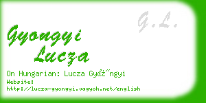 gyongyi lucza business card